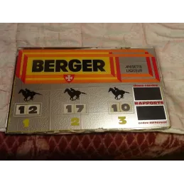 MIROIR BERGER  RESULTAT  DES COURSES  P M U  51.50CM X32CM