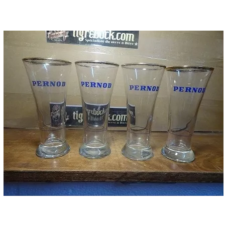 4 VERRES PERNOD HT 14.80CM