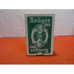 1 JEU DE 52 CARTES KRUGER PILS VERT
