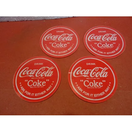 4 DESSOUS DE VERRE COCA-COLA