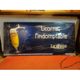 ENSEIGNE LICORNE L'INDOMTABLE  65CM X30CM