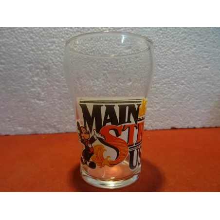 1 VERRE  DISNEY  MAIN STREET USA HT 10CM