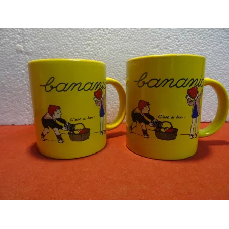 2 MUGS BANANIA  HT 9.70CM