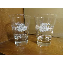 2 VERRES BIGALLET 12CL HT.9.CM