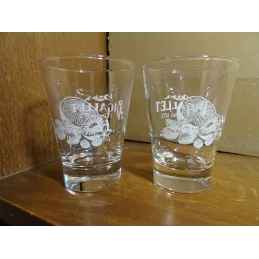 2 VERRES BIGALLET 12CL HT.9.CM