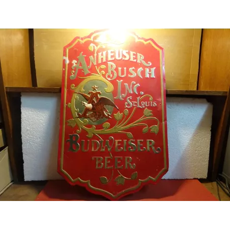 TOLE BUDWEISER EMBOUTIE  64CM X38.50CM