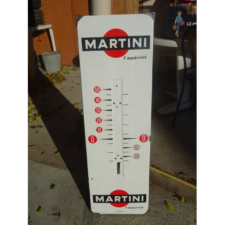 THERMOMETRE MARTINI  EMAILLE  96CM X30CM