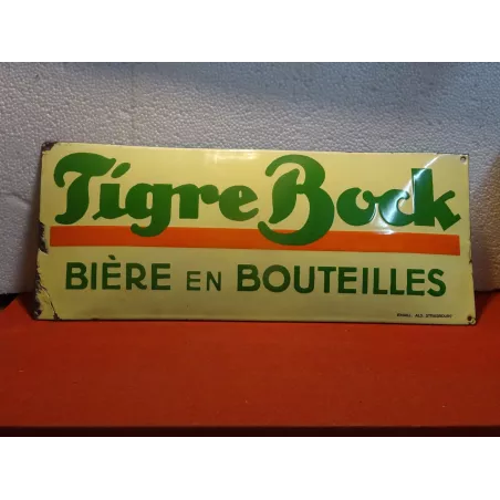 PLAQUE EMAILLEE BOMBEE  TIGREBOCK  EMAILLE BRILLANT