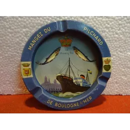 CENDRIER PILCHARD EN TOLE  DIAMETRE 12CM
