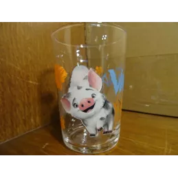1 VERRE A MOUTARDE AMORA DISNEY VAIANA  HT 9.50CM