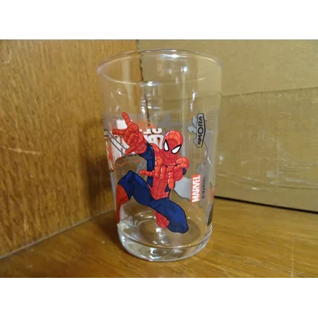 1 VERRE A MOUTARDE AMORA SPIDERMAN HT. 9.50CM