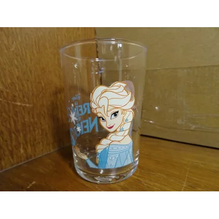 VERRE  MOUTARDE AMORA  DISNEY LA REINE DES NEIGE N2