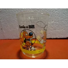 1 VERRE  MOUTARDE MAILLE BOULE&BILL N°3 HT.9CM