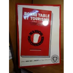 TOLE BONNE TABLE ET TOURISME  35CM X 25CM ANDREIS SA MARSEILLE
