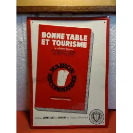 TOLE BONNE TABLE ET TOURISME  35CM X 25CM ANDREIS SA MARSEILLE