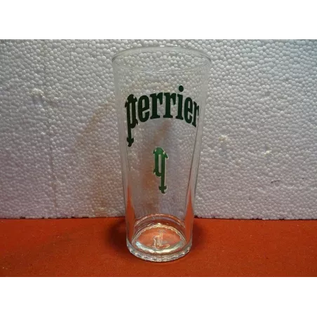 6 VERRES PERRIER  NOUVEAU MODELE  HT 15.40CM