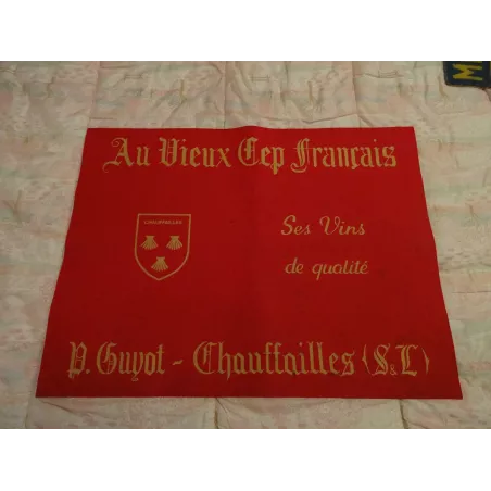 TAPIS DE CARTES  AUX VIEUX CEP FRANCAIS  CHAUFFAILLES  N°1