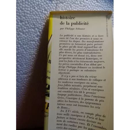 LIVRE HISTOIRE DE LA PUBLICITE  110 PAGES 1966