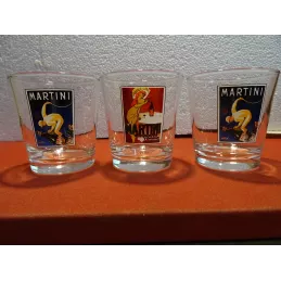 3 VERRES MARTINI COLLECTOR