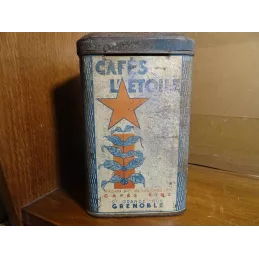 BOITE  CAFES L'ETOILE  GRENOBLE  17CM X10.50CM X10.50CM