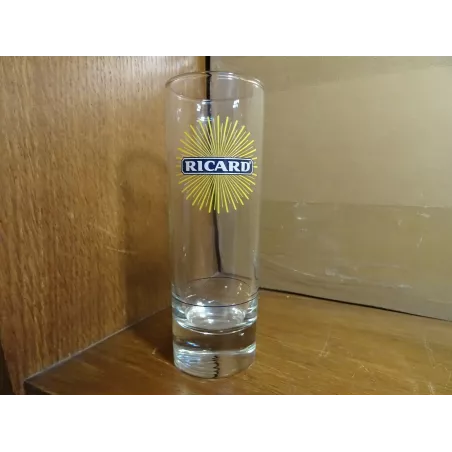 1 VERRE RICARD TUBO SOLARISE  22CL HT. 15.20CM