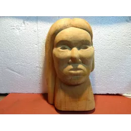 SCULPTURE  EN BOIS  31CMX18CM