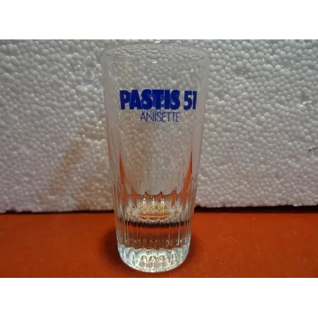 6 VERRES PASTIS 51 ANISETTE MOMIE  HT 10CM