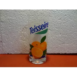 6 VERRES TEISSEIRE  ORANGE HT 14CM