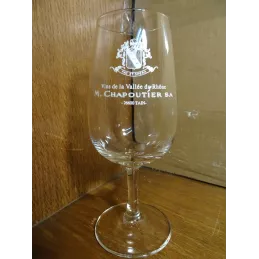 6 VERRES CHAPOUTIER 22CL HT 15.50CM COTES DU RHONE