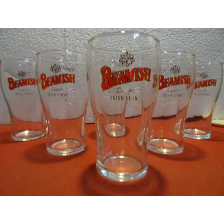 6 VERRES BEAMISH 25CL  HT 12.30CM