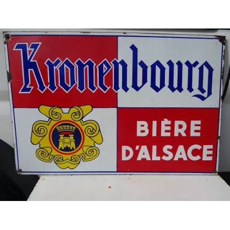 PLAQUE EMAILLEE KRONENBOURG  90.50CM X60CM