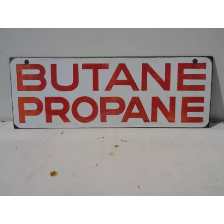 PLAQUE EMAILLEE  DOUBLE FACE BUTANE PROPANE