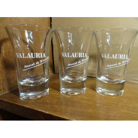 3 VERRES VALAURIA  10/12CL HT 10.50CM