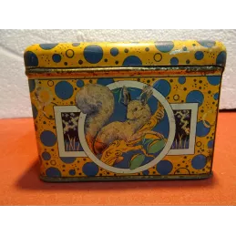 BOITE DE BISCUITERIE BELLEGARDE  AIN  16.50CMX12.50CM X8.50CM