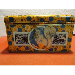 BOITE DE BISCUITERIE BELLEGARDE  AIN  16.50CMX12.50CM X8.50CM