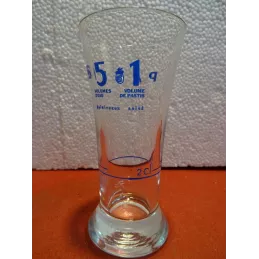 1 VERRE PASTIS 51  SANS LISERE HT 12.60CM