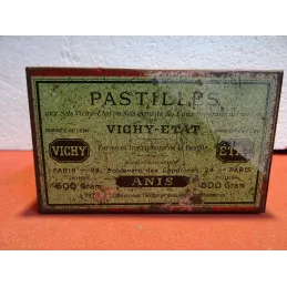BOITE PASTILLES DE VICHY  ETAT 13.50CM X8CM X6CM