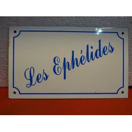 PLAQUE EMAILLEE LES EPHELIDES  25CM X15CM