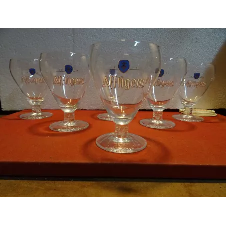 6 VERRES AFFLIGEM 30CL HT 14CM