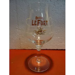 4 VERRES BRASSERIE LEFORT 33CL HT 21CM
