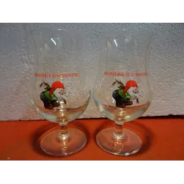 DEUX VERRES BRASSERIE D'ACHOUFFE 33CL BLANC
