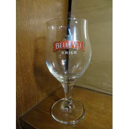 1 VERRE BELLEVUE KRIEK 25CL HT.16.50CM