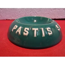 CENDRIER PERNOD 45 VERT DIAMETRE 13CM