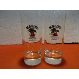 2 VERRES MALIBU LIME 21CL HT.13CM