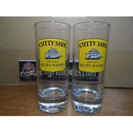 DEUX VERRES CUTTY SARK 25 CL