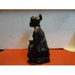 STATUE FEMME NOIRE HT 25CM