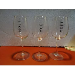 3 VERRES MOET HT .20.20CM