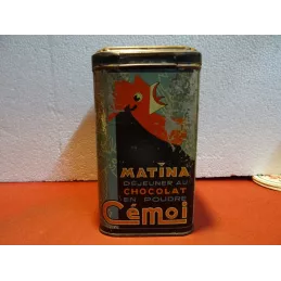 1 BOITE CAFE CHOCOLAT CEMOI  10.80CM X10.80CM X19CM