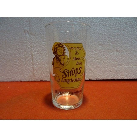 1 VERRE SIROP DOLIN CHAMBERY HT 12CM