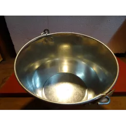 SEAU BUD EN TOLE GALVANISE HT 18CM DIAMETRE 22CM